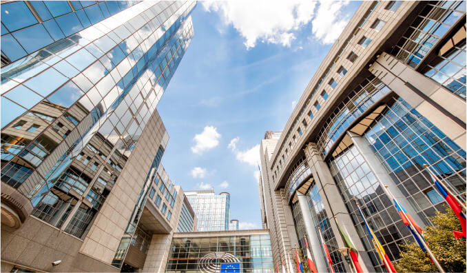 european parliament building in brussels